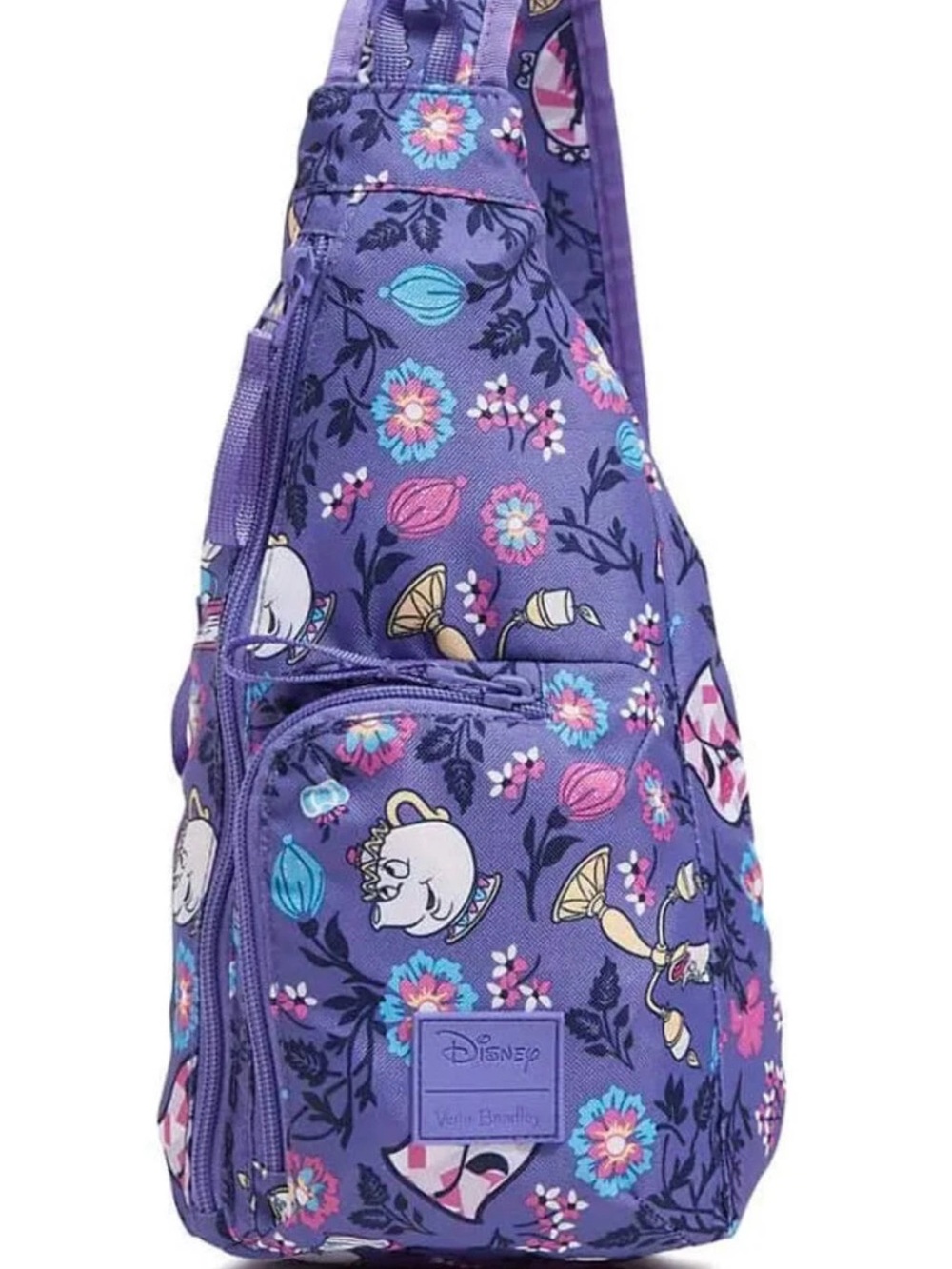 Vera Bradley Purple Disney Floral Sling Bag